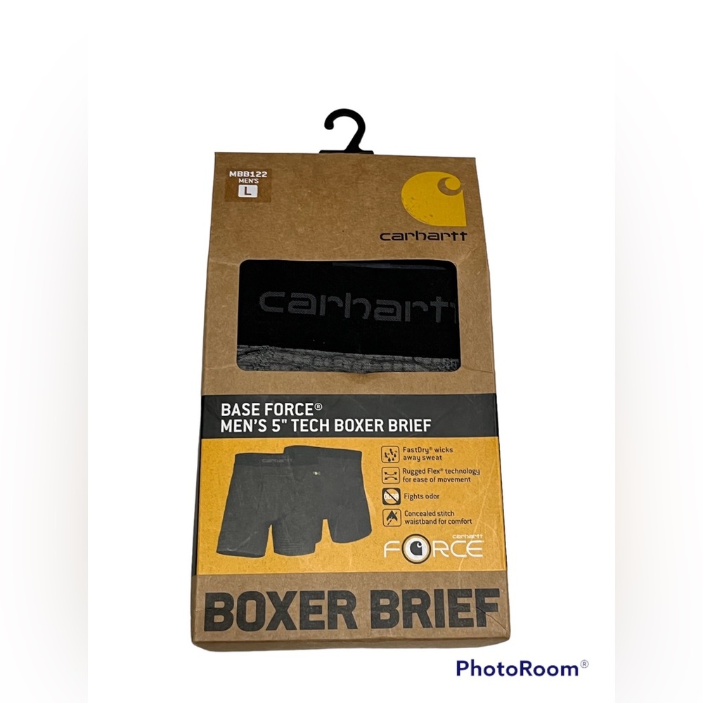 Carhartt Men's Base Force 5" Tech Boxer Brief Underwear Large New